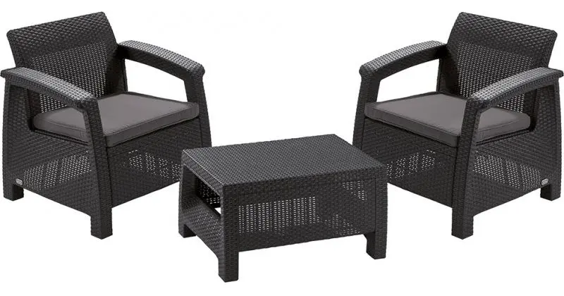 Set mobilier de gradina Keter Corfu Weekend (Graphite)