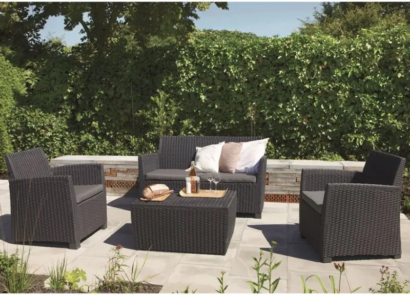 Set mobilier de gradina Keter Corona (Graphite) - 3