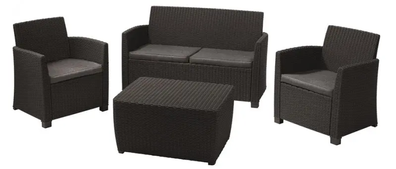 Set mobilier de gradina Keter Corona (Graphite)