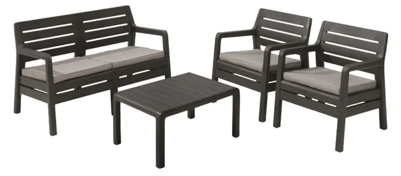 Комплект садовой мебели Keter Delano (Graphite)