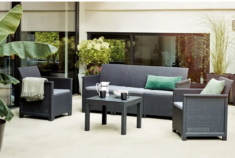 Set mobilier de gradina Keter Elodie 5 (Graphite) - 6