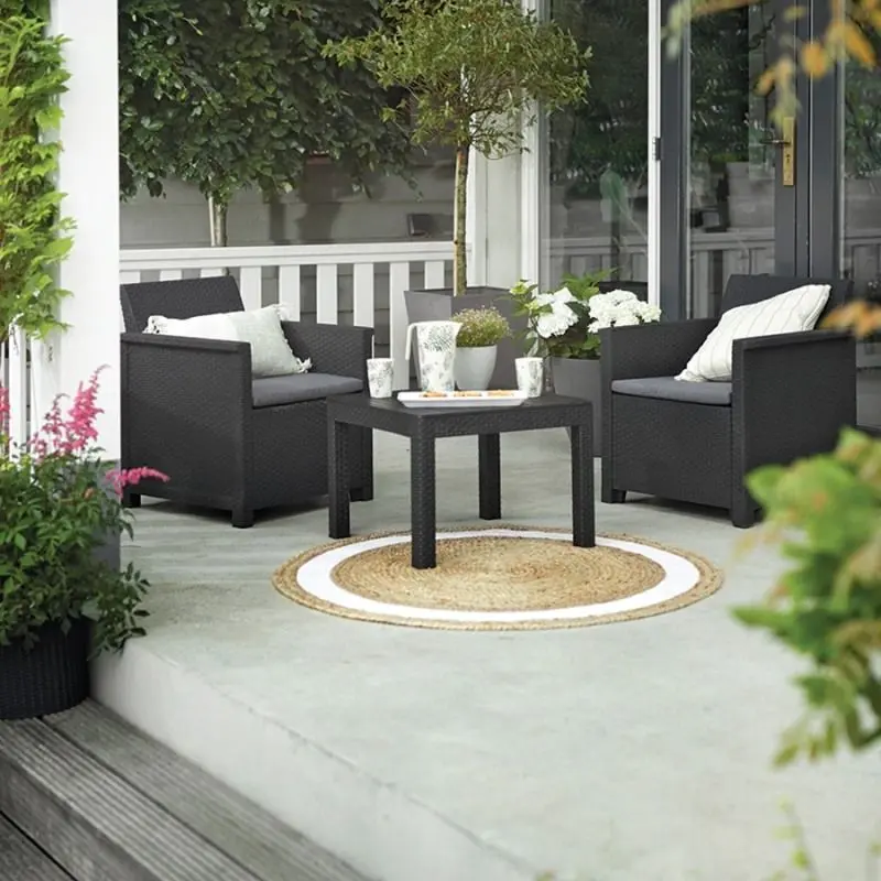 Set mobilier de gradina Keter Elodie Balcony (Graphite) - 4