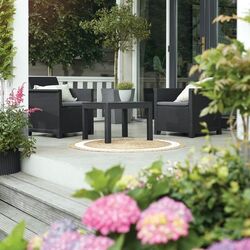 Set mobilier de gradina Keter Elodie Balcony (Graphite) Thumb