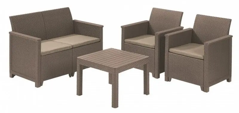 Set mobilier de gradina Keter Elodie (Cappuccino) - 2