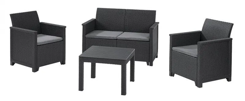 Комплект садовой мебели Keter Elodie (Graphite)