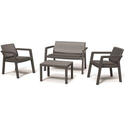 Set mobilier de gradina Keter Emily Patio 247063 (Graphite/Cool Gray)