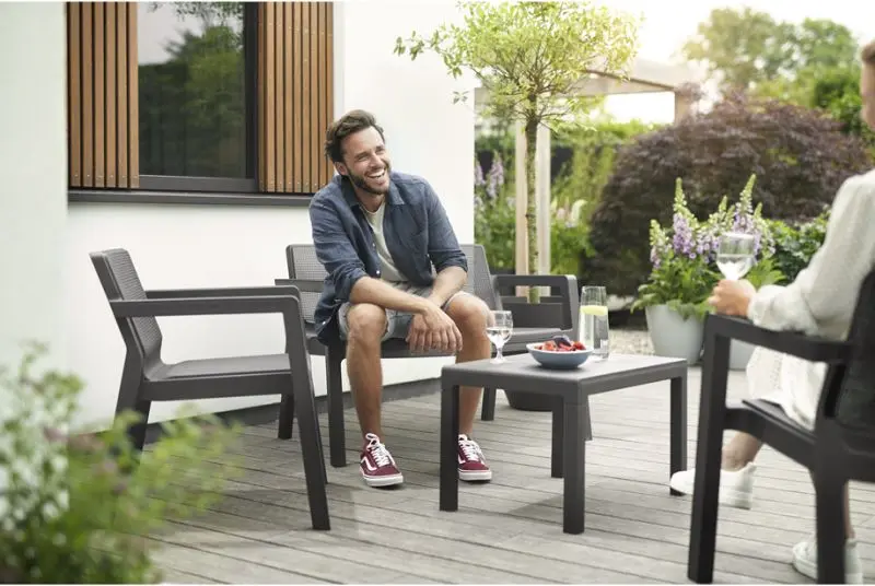 Set mobilier de gradina Keter Emily Patio (Graphite) - 7