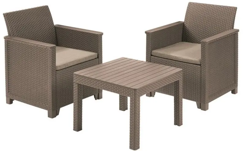 Set mobilier de gradina Keter Emma Balcony Classic (Cappuccino/Sand)