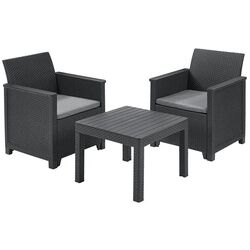 Set mobilier de gradina Keter Emma Balcony Classic (Graphite/Gray)