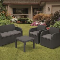 Set mobilier de gradina Keter Georgia (Graphite) Thumb