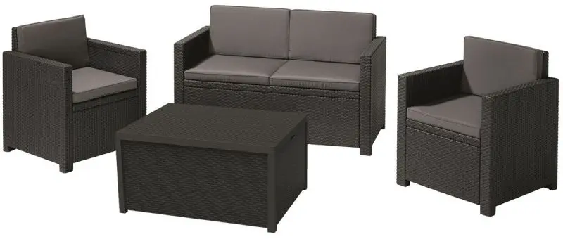 Set mobilier de gradina Keter Monaco (Graphite)