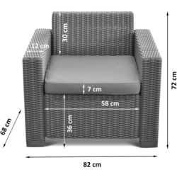 Set mobilier de gradina Keter Moorea Set Unity (Cappuccino) Thumb
