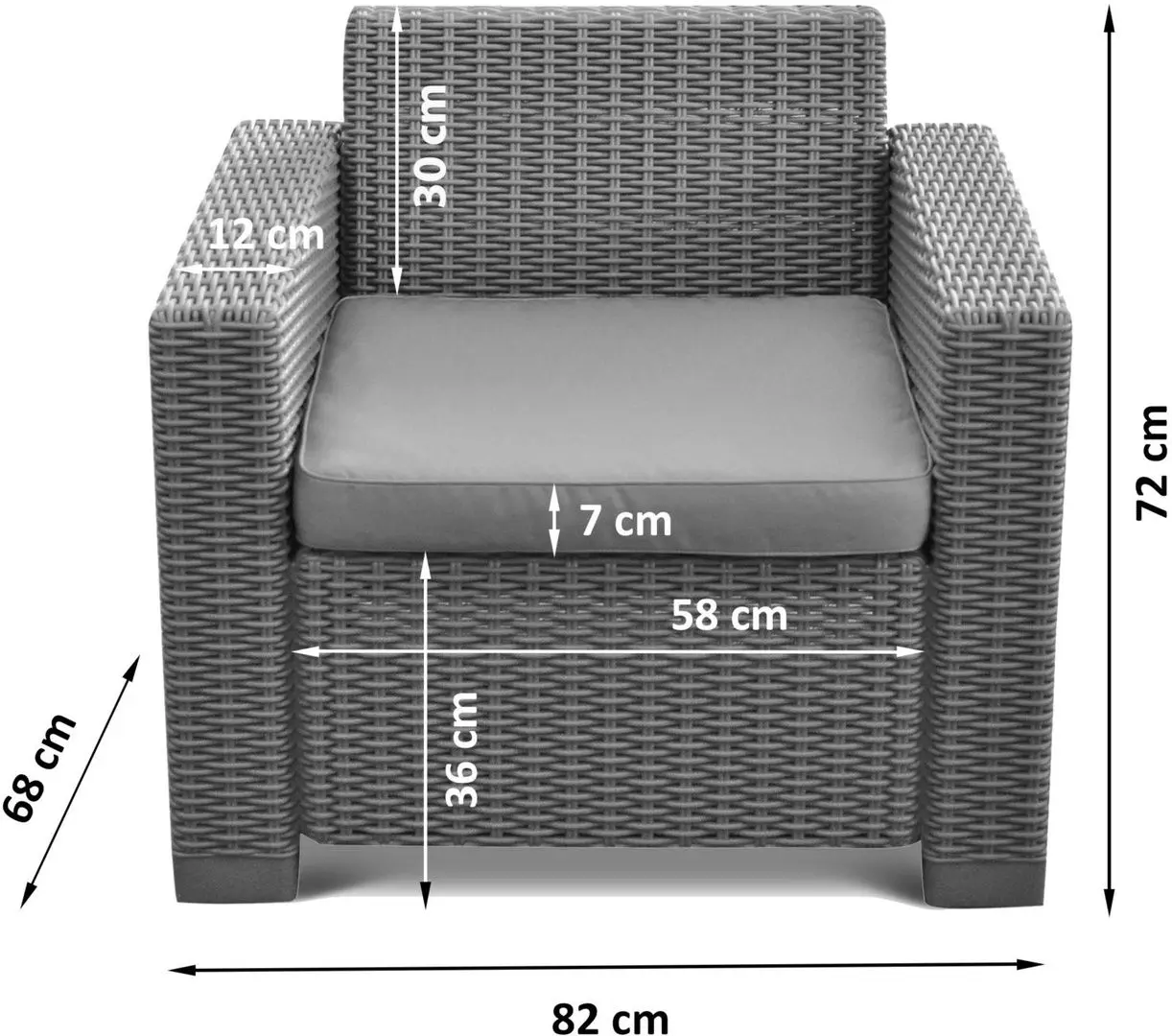 Set mobilier de gradina Keter Moorea Set Unity (Cappuccino) - 2