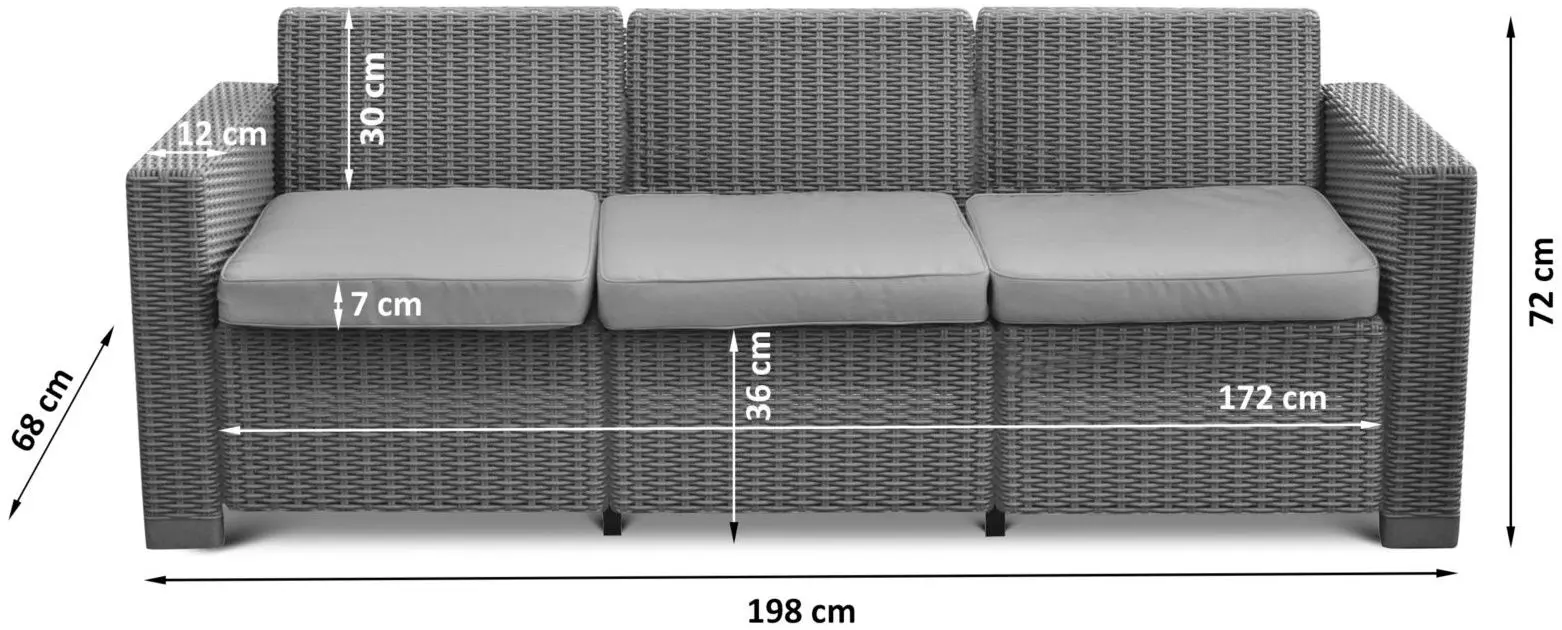 Set mobilier de gradina Keter Moorea Set Unity (Cappuccino) - 4