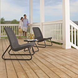 Set mobilier de gradina Keter Rio Patio (Anthracite) Thumb