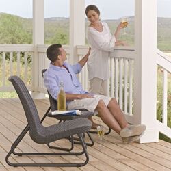 Set mobilier de gradina Keter Rio Patio (Anthracite) Thumb