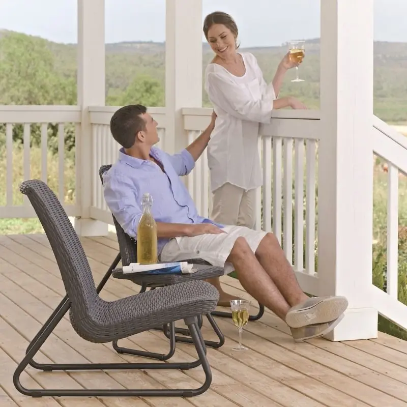 Set mobilier de gradina Keter Rio Patio (Anthracite) - 6