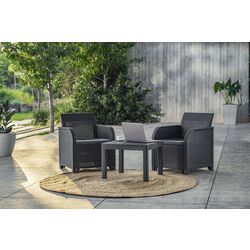 Set mobilier de gradina Keter Rosalie Balcony Classic (Graphite/Grey) Thumb