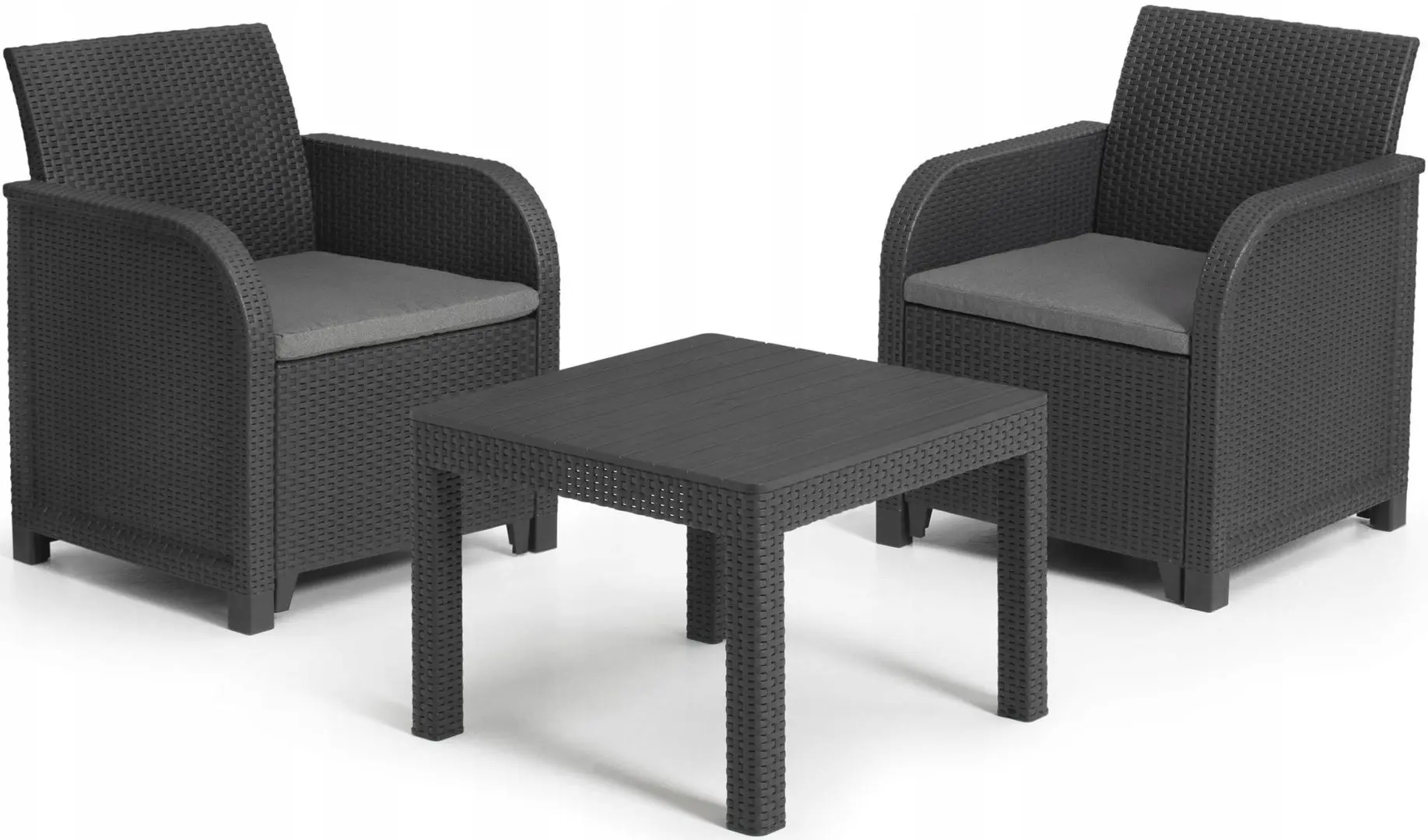 Set mobilier de gradina Keter Rosalie Balcony Classic (Graphite/Grey)