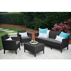 Set mobilier de grădină Keter Salemo 1911 (Graphite/Grey) Thumb