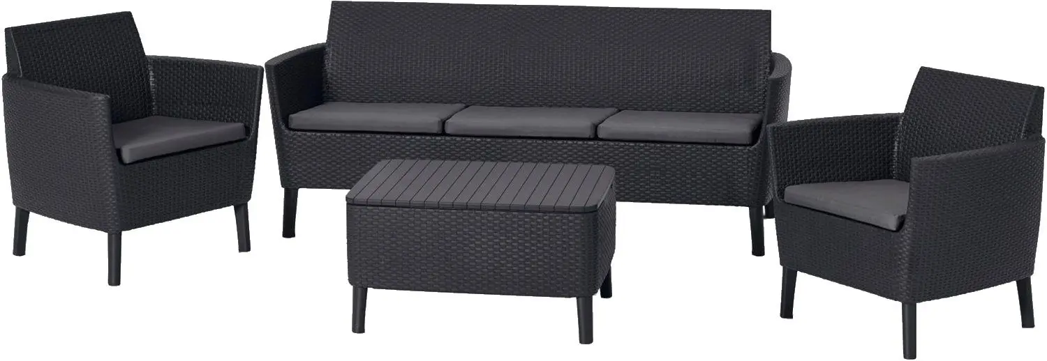 Set mobilier de grădină Keter Salemo 1911 (Graphite/Grey)