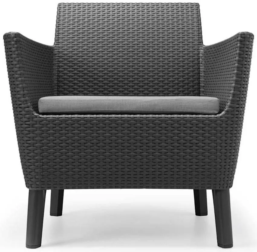 Set mobilier de grădină Keter Salemo 2 1915-0 (Graphite/Grey) - 2