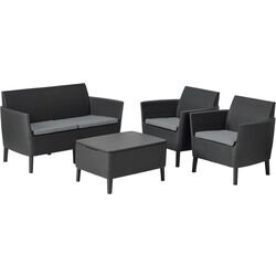 Set mobilier de grădină Keter Salemo 2 1915-0 (Graphite/Grey)