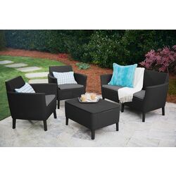 Set mobilier de grădină Keter Salemo 2 1915-0 (Graphite/Grey) Thumb