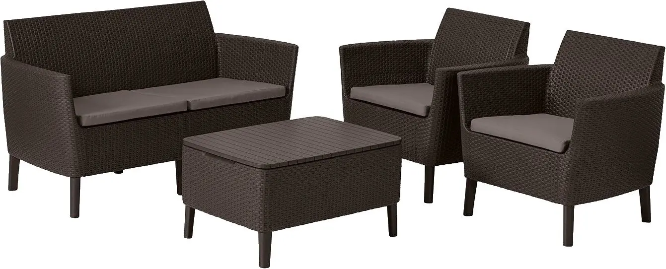 Set mobilier de grădină Keter Salemo 2341 (Brown/Taupe)
