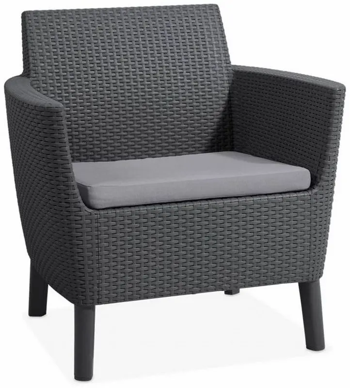 Set mobilier de gradina Keter Salemo 253220 (Graphite/Grey) - 2