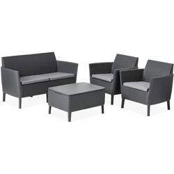 Set mobilier de gradina Keter Salemo 253220 (Graphite/Grey)