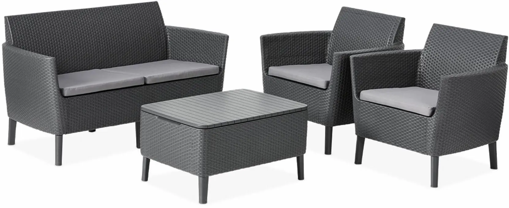 Set mobilier de gradina Keter Salemo 253220 (Graphite/Grey)