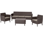 Set mobilier de gradina Keter Salemo 3 (Brown/Grey)