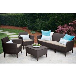 Set mobilier de gradina Keter Salemo 3 (Brown/Grey) Thumb