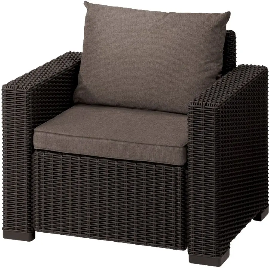 Комплект садовых кресел Keter California Mix&Match 252920 (Brown/Beige) - 2