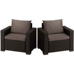 Set fotolii grădină Keter California Mix&Match 252920 (Brown/Beige)