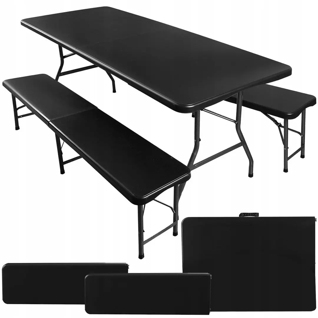 Set mobilier de gradina Malatec Folding (Black)