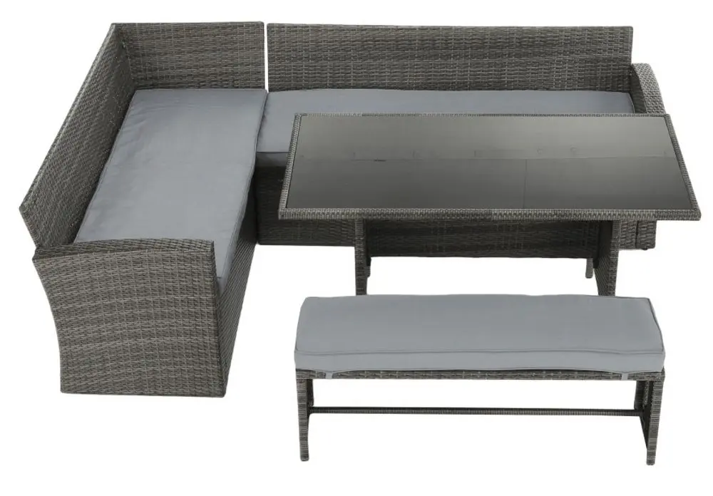 Set mobilier de gradina Mobhaus Aurek (Gray) - 4
