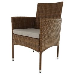 Set mobilier de gradina Mobhaus Garden 6 scaune (Honey/Cream) Thumb