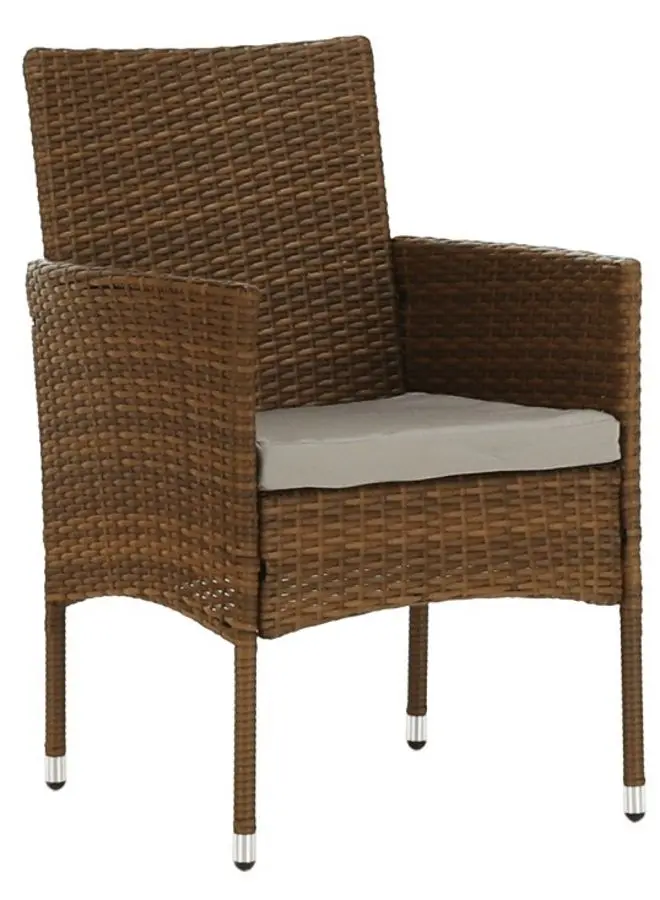 Set mobilier de gradina Mobhaus Garden 6 scaune (Honey/Cream) - 7