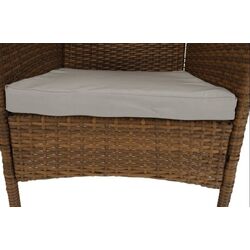 Set mobilier de gradina Mobhaus Garden 6 scaune (Honey/Cream) Thumb