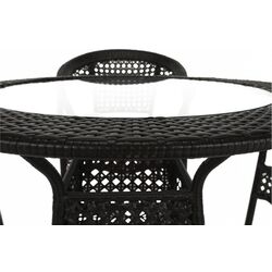 Set mobilier de gradina Mobhaus Geton masa/4 scaune (Brown) Thumb