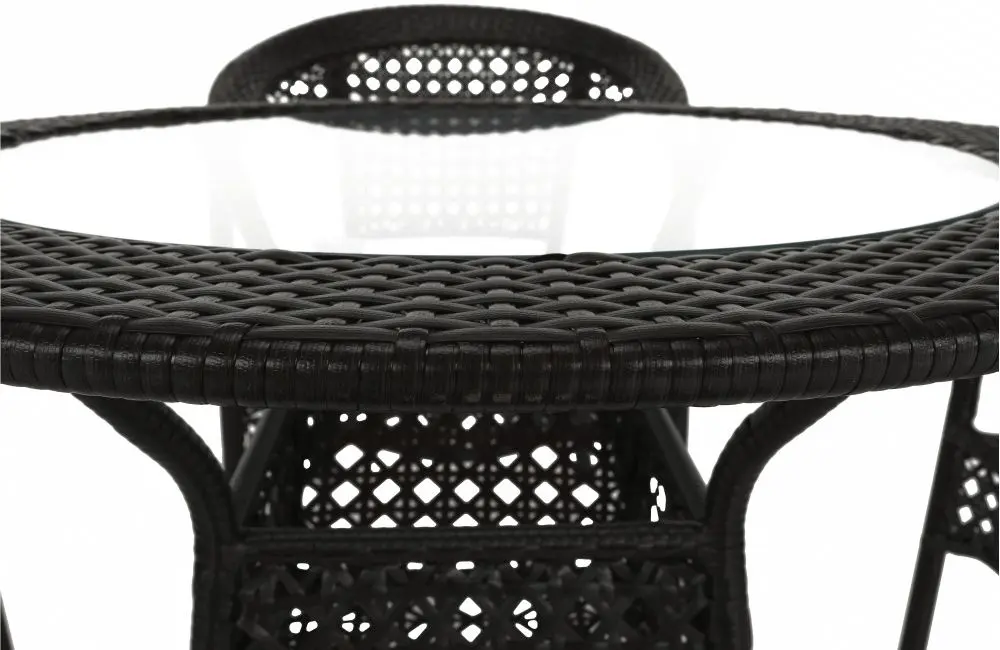 Set mobilier de gradina Mobhaus Geton masa/4 scaune (Brown) - 8