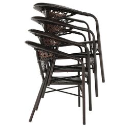 Set mobilier de gradina Mobhaus Geton masa/4 scaune (Brown) Thumb