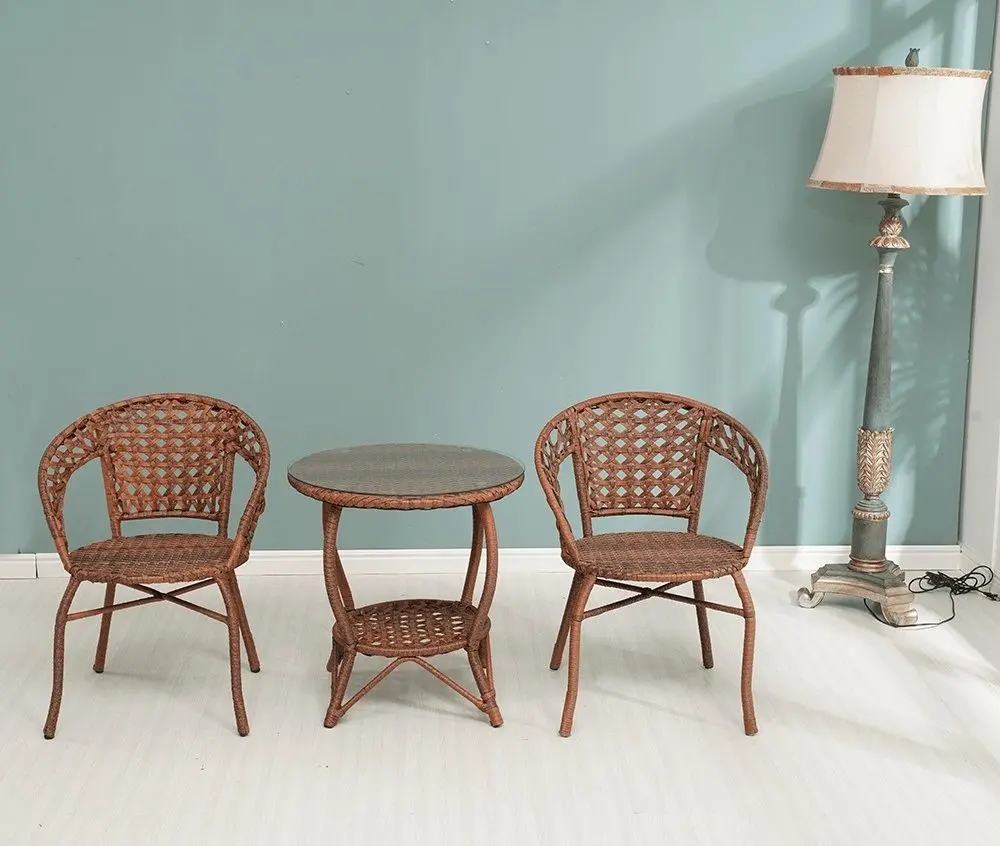 Set mobilier de gradina Mobhaus Jarub 2 scaune (Brown)