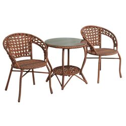 Комплект садовой мебели Mobhaus Jarub 2 кресла (Brown)