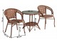 Set mobilier de gradina Mobhaus Jarub 2 scaune (Brown)