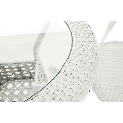 Set mobilier de gradina Mobhaus Jenar masa/2 scaune (White) Thumb