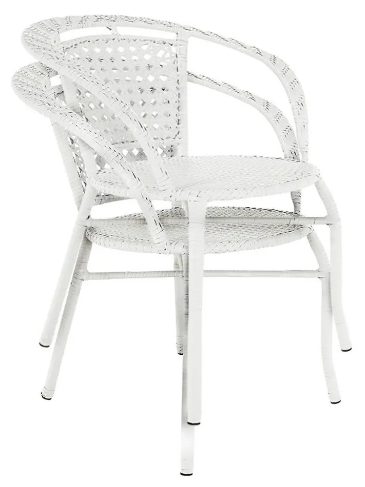 Set mobilier de gradina Mobhaus Jenar masa/2 scaune (White)