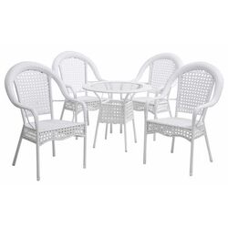 Комплект садовой мебели Mobhaus Koven 4 кресла (White)